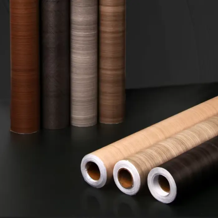 Houten graan PVC decoratieve filmrol